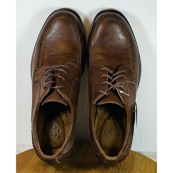 ST JOHN'S BAY BROWN MEMORY FOAM CASUAL DRESS MEN'S 9M SHOES NEW - Picture 5 of 8